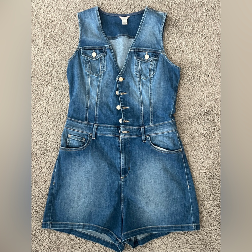 Women’s GUESS XL denim romper